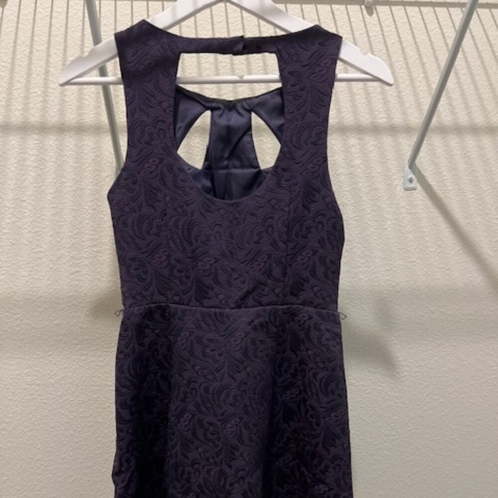 Woman’s Oasis Purple Dress Size US 8 Floral Lace